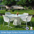 SGS genehmigt Stoff Material Wicker Dining Set